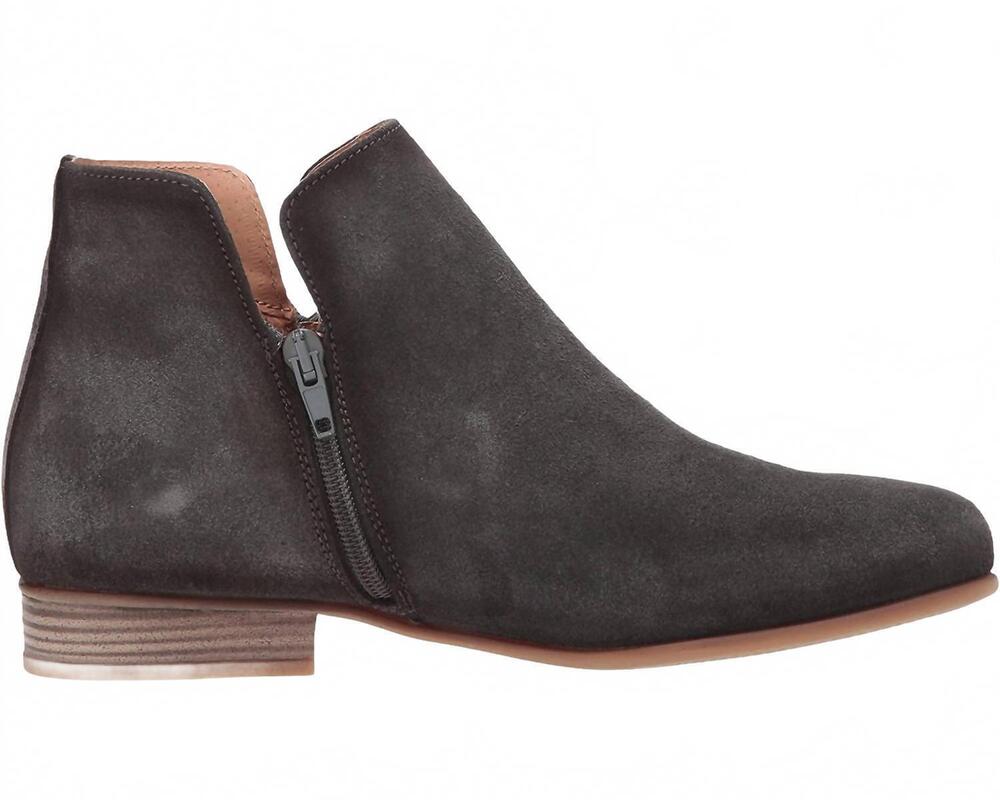 NEW ERIC MICHAEL women's isabella low ankle boots in grey
